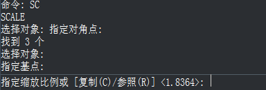 CAD中不計算比例值如何根據(jù)距離直接快速縮放