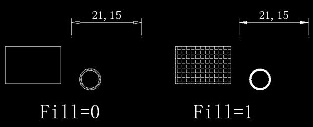 CAD中如何控制填充、文字等各類圖形的顯示效果