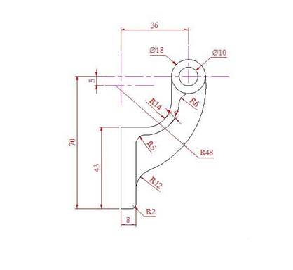 CAD怎么畫一個(gè)窗簾掛鉤?