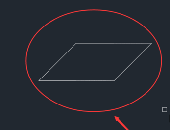 CAD2019繪制平行四邊形的方法