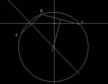 CAD已知三點(diǎn)位置怎么確定圓心