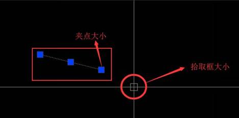 CAD怎么調(diào)整十字光標(biāo)、拾取框、夾點(diǎn)等的大小