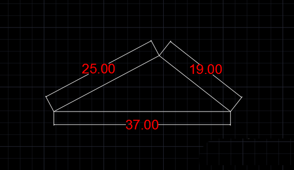 已知邊長(zhǎng)的三角形怎么通過(guò)CAD畫(huà)出來(lái)