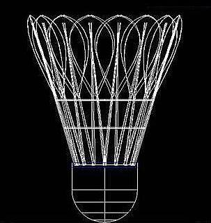怎么用CAD繪制立體羽毛球？