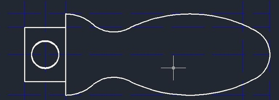 怎么用CAD畫手柄？