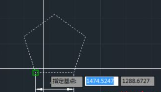 CAD如何按照比例縮放五邊形？