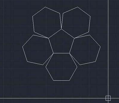 CAD如何使六邊形對(duì)齊到五邊形上？