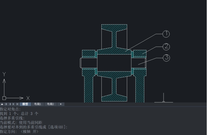 CAD如何對(duì)齊多重引線